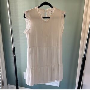 Elegant Cream Midi Dress